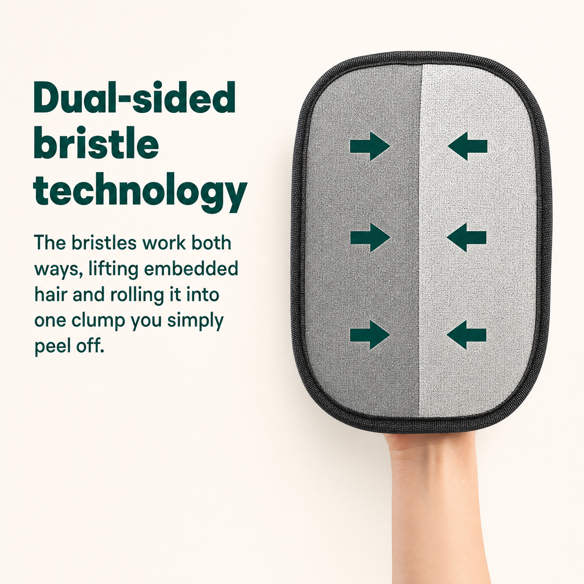 Pet Hair Remover Glove — dual-sided bristle technology